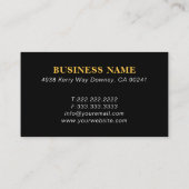 Luxury Gold Scales of Justice Attorney Visitekaartje (Achterkant)