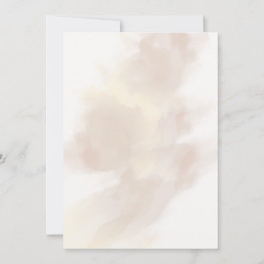 Luxury Gold Script Wedding Invitation Kaart (Achterkant)