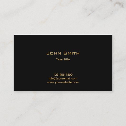 Luxury Gold Shield Medical Care Visitekaartje (Achterkant)