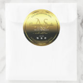 Luxury Gold Shimmery Product Label juwelen Monogra (Tas)