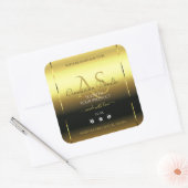 Luxury Gold Shimmery Product Label juwelen Monogra (Envelop)