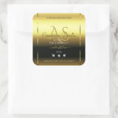 Luxury Gold Shimmery Product Label juwelen Monogra (Tas)
