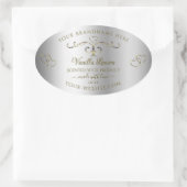Luxury Gold  Silver Product Labels hart (Tas)