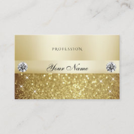Luxury Gold Sparking Glitter met Diamonds Modern Visitekaartje