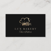 Luxury Gold Sparkle Bakers Chef Pet Bakery Visitekaartje (Voorkant)