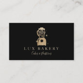 Luxury Gold Sparkle Bakers Floral Blender Visitekaartje (Voorkant)