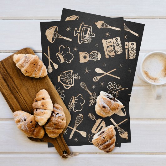 Luxury Gold Sparkle Baking Cooking Utile Bakery Tissuepapier