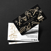 Luxury Gold Sparkle Baking Cooking Utile Bakery Visitekaartje