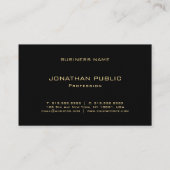 Luxury Gold Watch Monogramed Elegant Professional Visitekaartje (Achterkant)