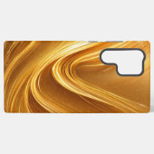 Luxury Gold Wave Phone Case Samsung Galaxy Hoesje (Achterkant horizontaal)
