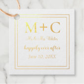 Luxury Gold Wedding Bedankjes Labels (Voorkant)