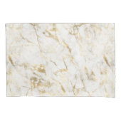 Luxury Gold White Marble Pattern Kussensloop (Voorkant)