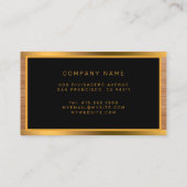 Luxury Gold Wood Modern Visitekaartje (Achterkant)