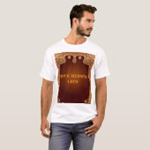 | Luxury Golden Border Wedding Theme Shirt (Voorkant volledig)