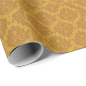 Luxury Golden Damask Cadeaupapier (Rol Hoek)