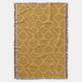 Luxury Golden Damask Deken (Voorkant Verticaal)