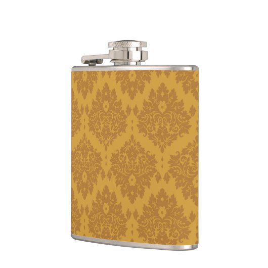 Luxury Golden Damask Heupfles (Links)