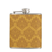 Luxury Golden Damask Heupfles (Voorkant)