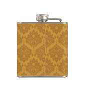 Luxury Golden Damask Heupfles (Achterkant)