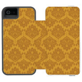 Luxury Golden Damask Incipio iPhone Portemonnee Hoesje (Agenda Open)