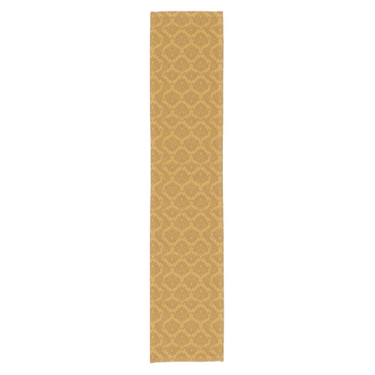 Luxury Golden Damask Korte Tafelloper (Voorkant)