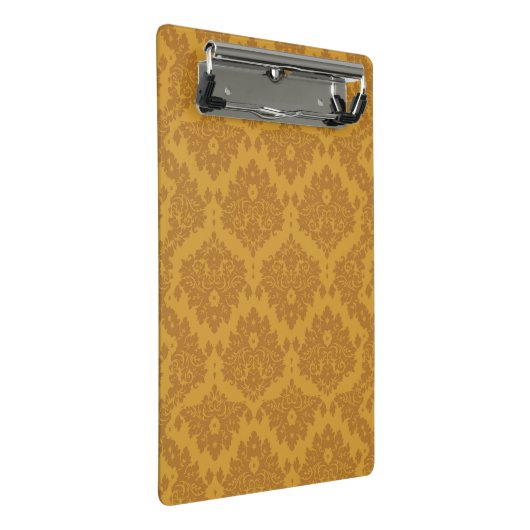 Luxury Golden Damask Mini Klembord (Schuin)