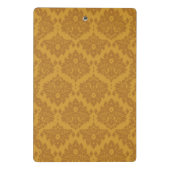 Luxury Golden Damask Mini Klembord (Achterkant)