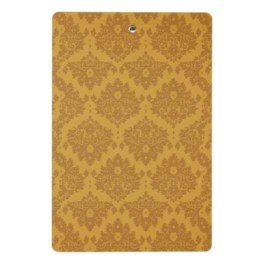 Luxury Golden Damask Mini Klembord (Achterkant)