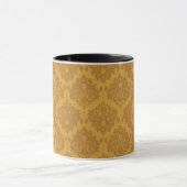 Luxury Golden Damask Mok (Midden)