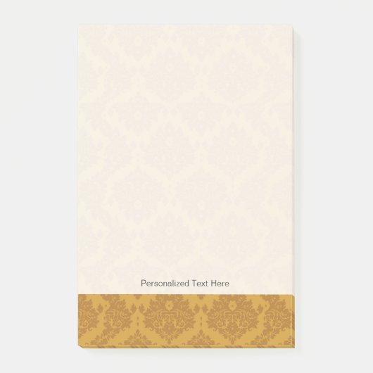 Luxury Golden Damask Post-it® Notes (Voorkant)