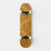 Luxury Golden Damask Skateboard (Voorkant)