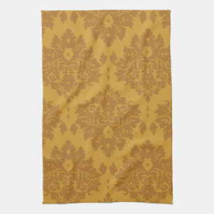 Luxury Golden Damask Theedoek
