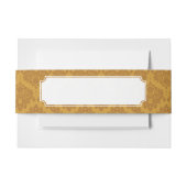 Luxury Golden Damask Uitnodigingen Wikkel (Voorkant Voorbeeld)