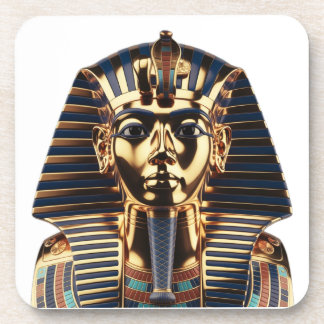 Luxury Golden Egyptian Mask Artwork Bier Onderzetter