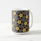 Luxury Golden Floral Mandala Ornamental Design Koffiemok (Voorkant rechts)
