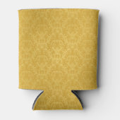 Luxury Golden Floral Wallpaper Blikjeskoeler (Voorkant)