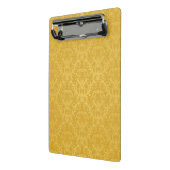 Luxury Golden Floral Wallpaper Mini Klembord (Angled2)