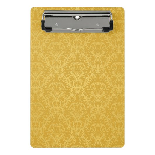 Luxury Golden Floral Wallpaper Mini Klembord (Voorkant)