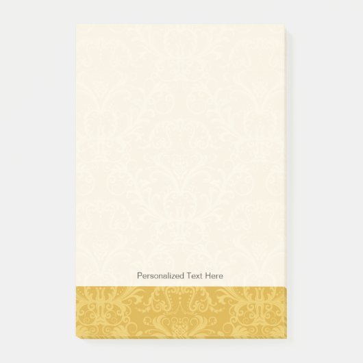Luxury Golden Floral Wallpaper Post-it® Notes (Voorkant)