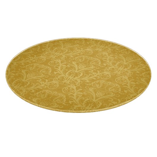 Luxury Golden Floral Wallpaper Snijplank (Hoek)