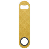 Luxury Golden Floral Wallpaper Speed Flessenopener (Achterkant)