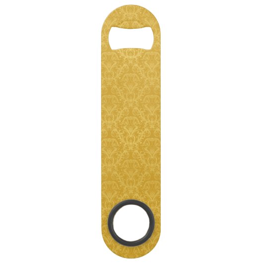 Luxury Golden Floral Wallpaper Speed Flessenopener (Voorkant)