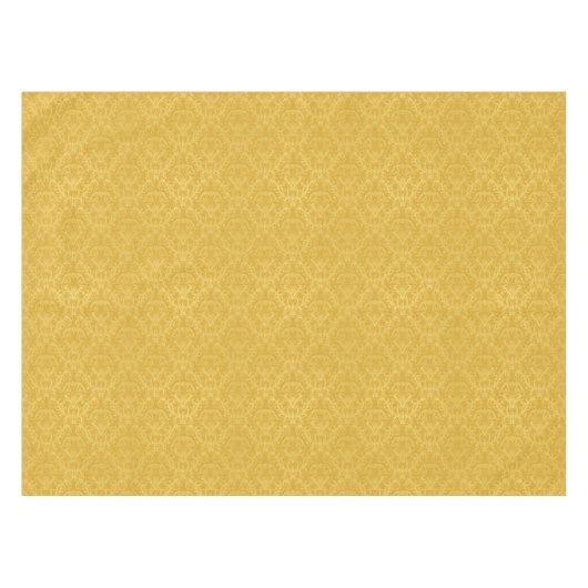 Luxury Golden Floral Wallpaper Tafelkleed (Voorkant (Horizontaal))