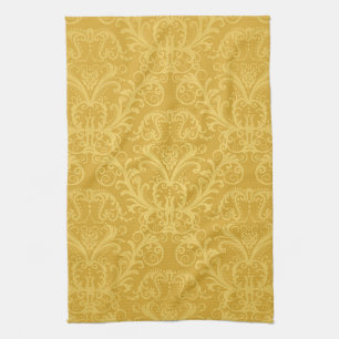 Luxury Golden Floral Wallpaper Theedoek