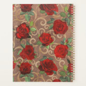 Luxury Golden Flowers Elegant Chic Classy Custom Planner (Achterkant)