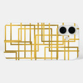 Luxury Golden geometric phone case | iphone case (Achterkant (horizontaal))