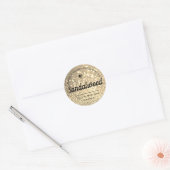 Luxury Golden Glitter Elegant Simple Candle Labels (Envelop)