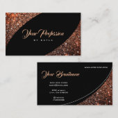Luxury Golden Glitter  Roos Gold Elegant Visitekaartje (Voorkant / Achterkant)
