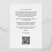 Luxury Golden Ivi laat ovaal Lijst foto Folie Uitnodiging (Achterkant)