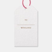 Luxury Golden Kerstmis - Gift Label Cadeaulabel (Achterkant)